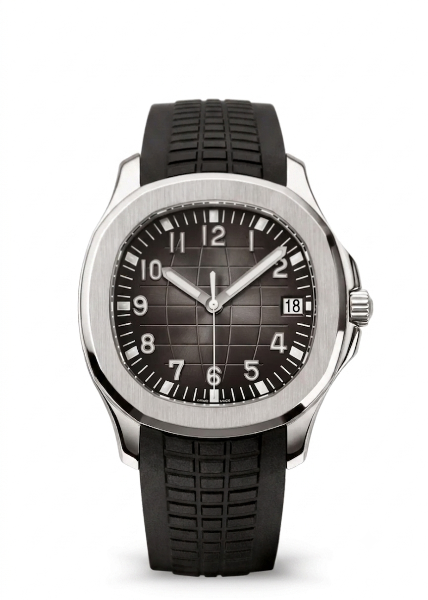 Date Black Strap Stainless Steel